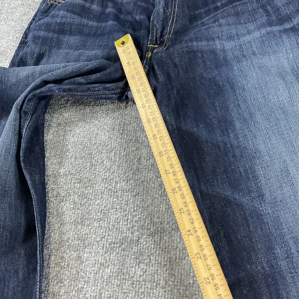 Lucky Brand 221 Original Straight Mens Jeans 34x32 Dark Wash Stretch Denim Pants